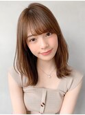 ナチュラルショートうるツヤ艶感セミディうる艶髪#266g0710