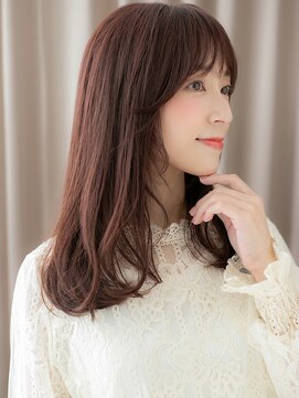 カバーヘアアンドスパ ブリス 浦和(COVER HAIR&SPA bliss) チェリーレッドピンクベージュ抜け感ニュアンスパーマ20代30代W