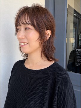 ラポール 蟹江(RAPPORT) ショートレイヤーで髪質改善叶えるウルフパーマ