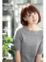 エス 西梅田(es)&nbsp;王道透け感ヌーディーカラーで大人耳かけミニマムボブ_3Dカラー