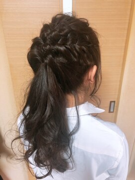 ディーヘアーデザイン(d.HAIR DESIGN) 編み込みポニーテール♪