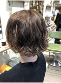 ボブベースミックスパーマ/白髪ぼかし◎30代40代50代60代