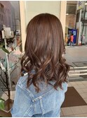 ツヤのあるパープルアッシュ