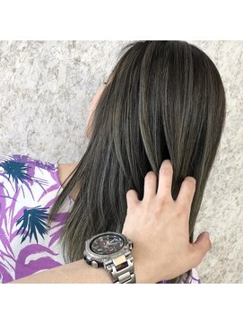 ノア ヘアデザイン 町田店(noa Hair Design) エアタッチ×カーキベージュ