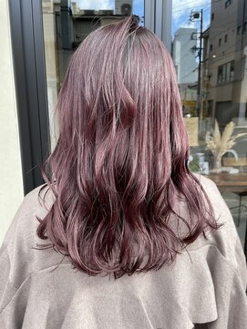 ヘアー アイス ルーチェ(HAIR ICI LUCE) チェリーレッド レッドカラー ブリーチカラー 担当山中