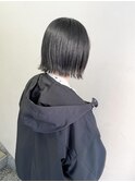 ミニボブ　外ハネボブ　切りっぱなしボブ