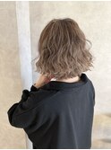 バレイヤージュなみなみカールスタイル