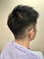 ヘアーカットデザインサロン スマッシュ 田町店(Hair cut design salon Smash)&nbsp;爽やかショートアップバングフェード ショート ビジネススタイル
