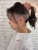 ロンドルーチェ 心斎橋(Lond luce)&nbsp;ダークアッシュ/ミディアムレイヤーカット［髪質改善/縮毛矯正］