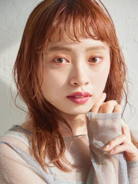 リトル 広島並木通り(little) ショートバングアプリコットヘア