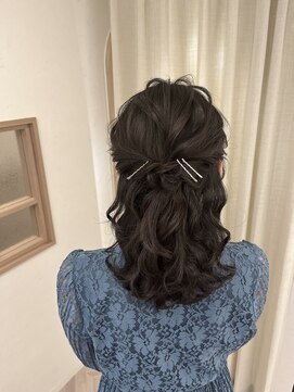ソノ(sono) ハーフアップ お呼ばれヘア 参列ヘア イベントヘア デートヘア