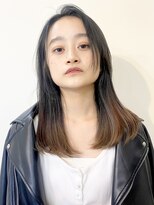 トータルビューティーサロン プリエ(prier) ストレートヘア｜グレーベージュ/グレージュアッシュ/暗髪