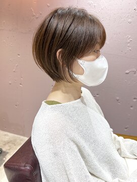 ラミエ バイ メルト 吉祥寺(lamie by melt) *滝田*小顔20代30代40代ショートボブ似合わせカット透明感カラー