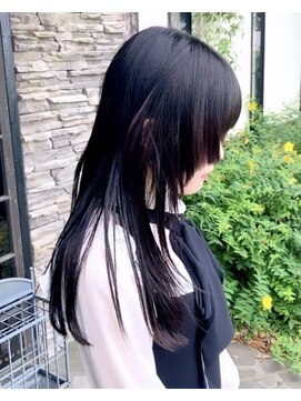 ルプラ ガーデン(le-pla garden) レイヤーカット#ウルフ#フェイスレイヤー#ブラック#豊橋#豊川