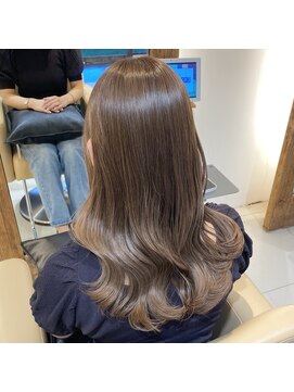 シャンプー ひろせ店(SHAMPOO) ブリーチなしくすみベージュカラー