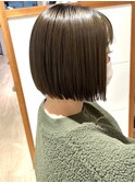 【ぷつっとボブ】切りっぱなしライン感がかわいい