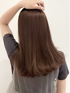 ローネス(LONESS) くすみピンクベージュ/ぱつっとカット/髪質改善トリートメント