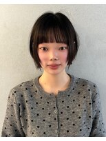 ナループロア ルームー(Nalu pu loa ROOMOO)&nbsp;ウィンターの顔まわりレイヤーボブ/タッセルレイヤー/韓国ボブ