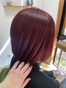 クルーブラン(CouLeur blanc) 韓国風カラー チェリーレッド