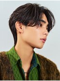 ニュアンスパーマセンターパーマフェザーパーマ黒髪マッシュ韓国