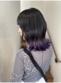 下北沢の美容室で叶える、大人可愛いパープルグラデーション