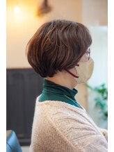 リスボーン(RESBORN) 【30,40,50代ナノバブルカラーと艶ボブで収まりを楽しむ】