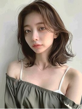 イオエ 表参道(ioe) 黒髪/オリーブグレー/小顔/ココアベージュ/髪質改善/縮毛矯正