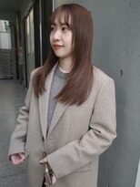 ユノ(juno)&nbsp;透明感ベージュの艶ストレート