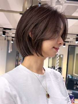 ジアン テラス(GIEN TERRASSE) レイヤーボブ毛流れボブ切りっぱなしボブフェイスレイヤー/岸本