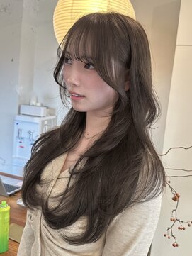 アンカーバイナチュラル(anchor by natural) 韓国風/レイヤー/前髪カット/オリーブ/透明感/ハッシュカット