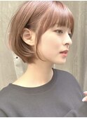 暗めカラー/ショート/ブリーチ/インナー/ボブ/髪質改善