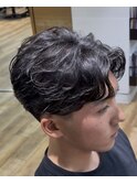 フェザーショート　フェザーパーマ　テーパーフェード