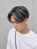 カット+ホワイトメッシュ(ブリーチ2回)(メンズカラー/奈良/新大宮)