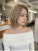ボブ/縮毛矯正/韓国風タッセルボブ/レイヤーボブ/くびれボブ/