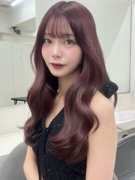 アイトーキョーエス 渋谷(AI TOKYO S) ローズブラウンブリーチなしダブルカラーレイヤーカット髪質改善