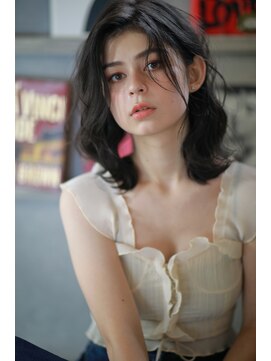 ラべリー 池袋(LOVELEY) 切りっぱなしボブ   ヘアカラー　【池袋】