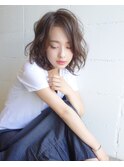 大人ミディアム×ゆるウェーブ
