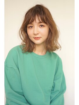 パール(PearL) 《PearL》抜け感ニュアンスミディアムパーマ