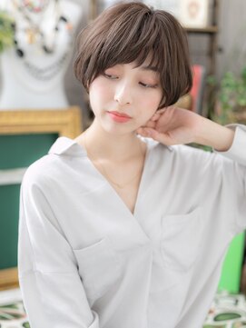 カバーヘア ブリス 戸田公園西口店(COVER HAIR bliss) 小顔レイヤーカット黒髪大人ボブショートa戸田公園20代30代40代