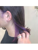 ヘアーアンドメイク ドレス(DRESS)&nbsp;インナーカラー  パープル