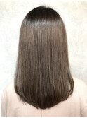 髪質改善ストレート×ブラウンベージュ