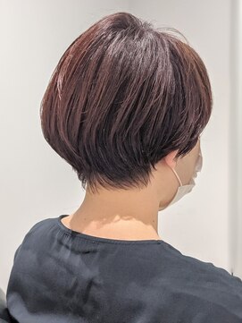 ジエクト 本店(The Ect) マッシュショート×ピンクカラー×サマーカット