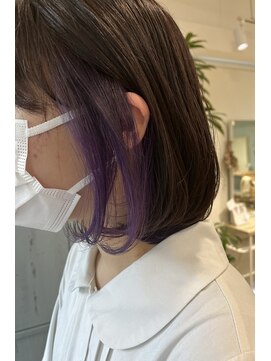 シュシュバイジャガラ 千葉駅北口店(chou chou byJAGARA) インナー×むらさき【chouchou千葉・千葉駅】