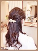 結婚式♪二次会♪ハーフアップアレンジ[mu-kichi　吉祥寺]