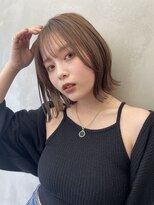 プアメリア 名古屋(Puamelia)&nbsp;トリートメント ブリーチなしダブルカラー 前髪縮毛矯正