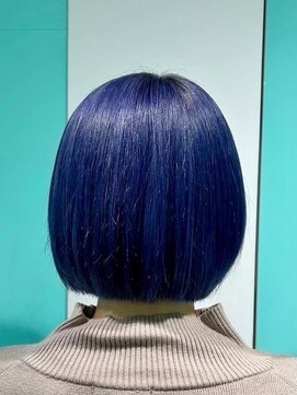 マティーナ ヘアー 池袋(Matina hair) 【ミニボブ×ネイビーブルー】20代30代40代50代