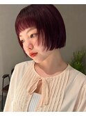 オン眉ポイントミニボブ