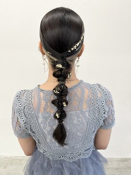 ソソ(soso) 【soso 伊勢田】編みおろしアレンジ【横浜/ブリーチ】