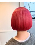 RED color／重ためボブ