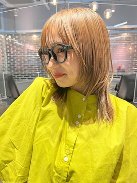 ジーナリア(Xena ria) 姫カットレイヤー/韓国風巻き/くすみベージュ/ミルクティー★81